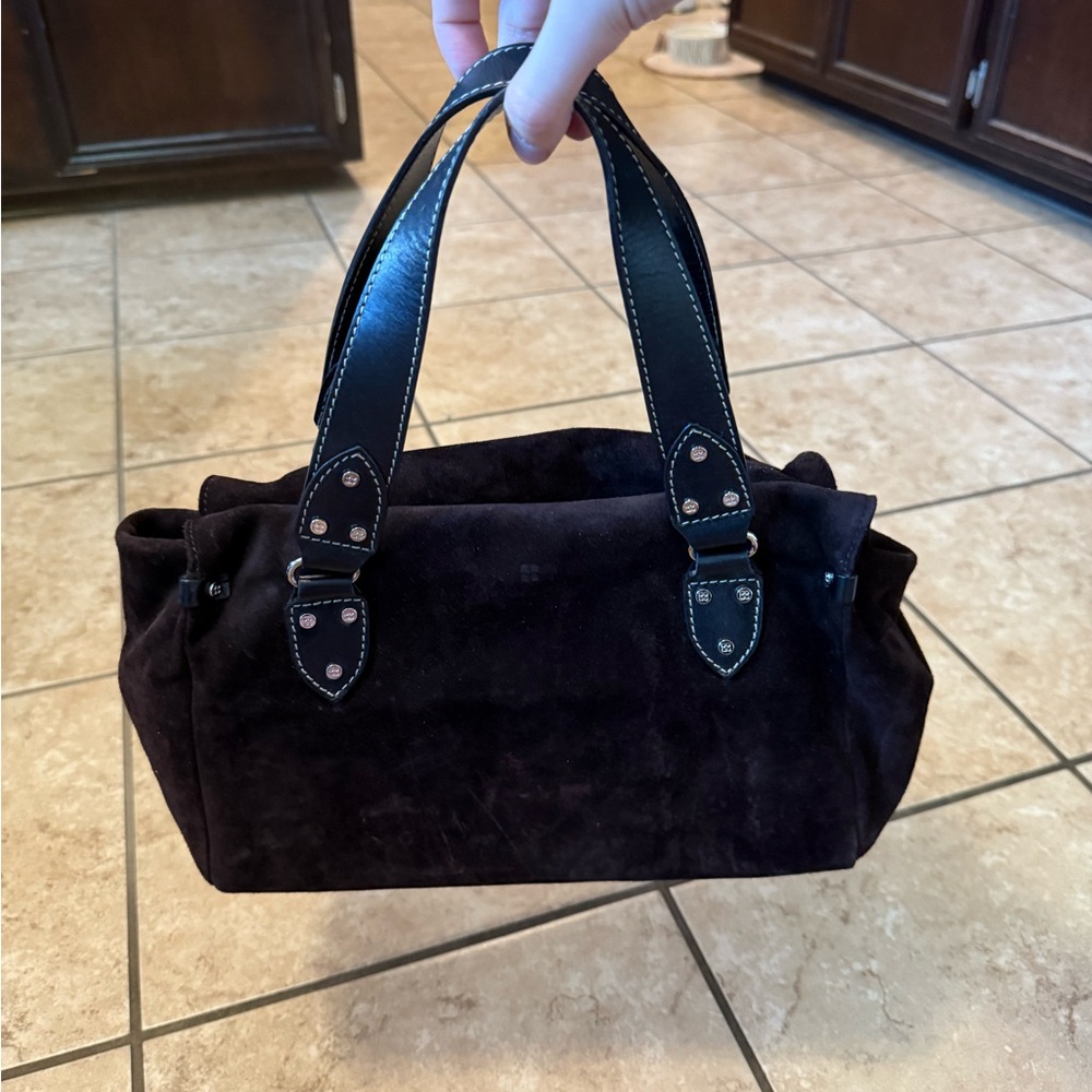 Brown Vintage Velvet Kate Spade Shoulder Bag